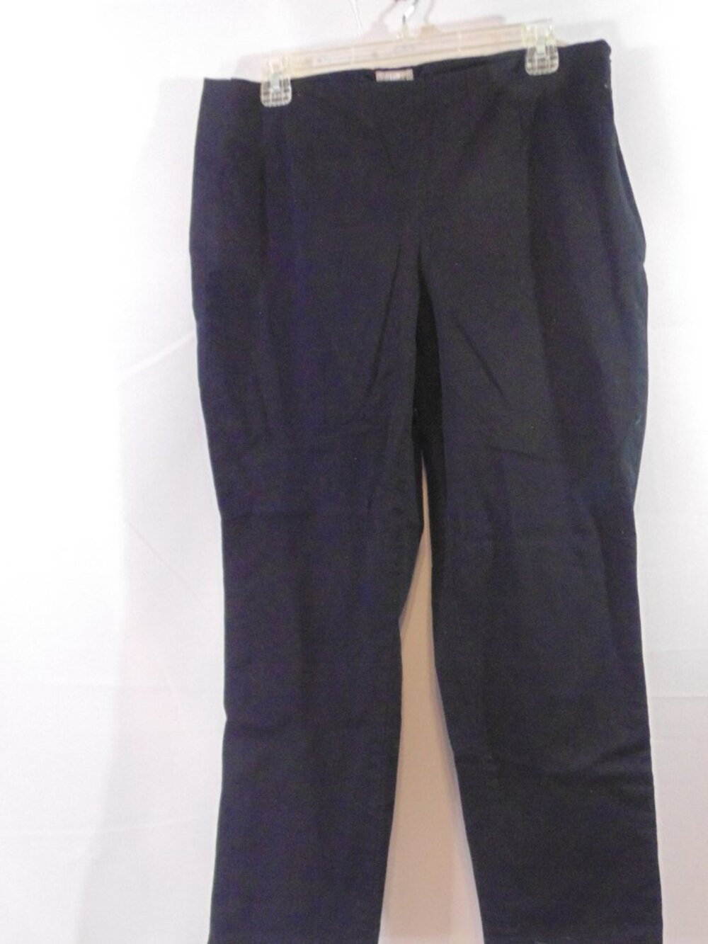 J. Jill Pull On Pants Stretch Comfort Career Casual Modern Cotton Blend Black 12